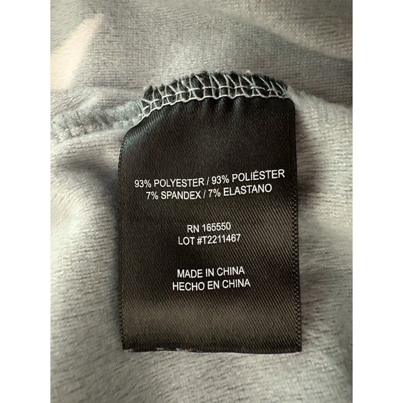 32 Degrees Heat Velour Sleepwear Sweater Dress Hooded Size L/XL Light Blue Stars - Picture 11 of 12